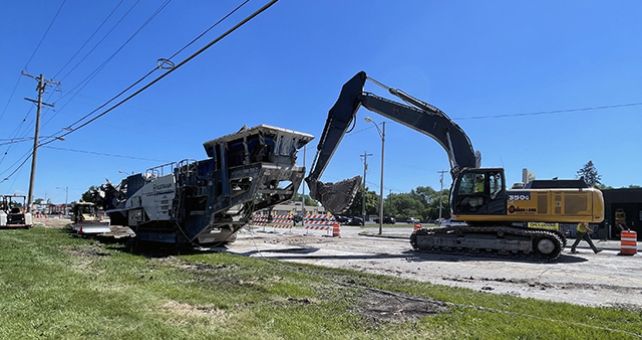 Worksite Concrete Crushing in Kenosha, WI