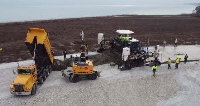 Concrete Paving for Highway in Racine, WI