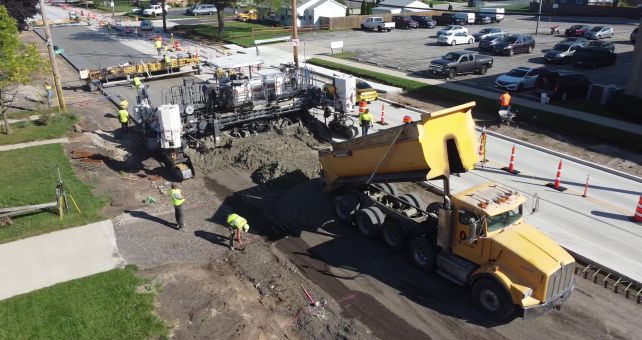 Concrete Paving for Highway in Racine, WI